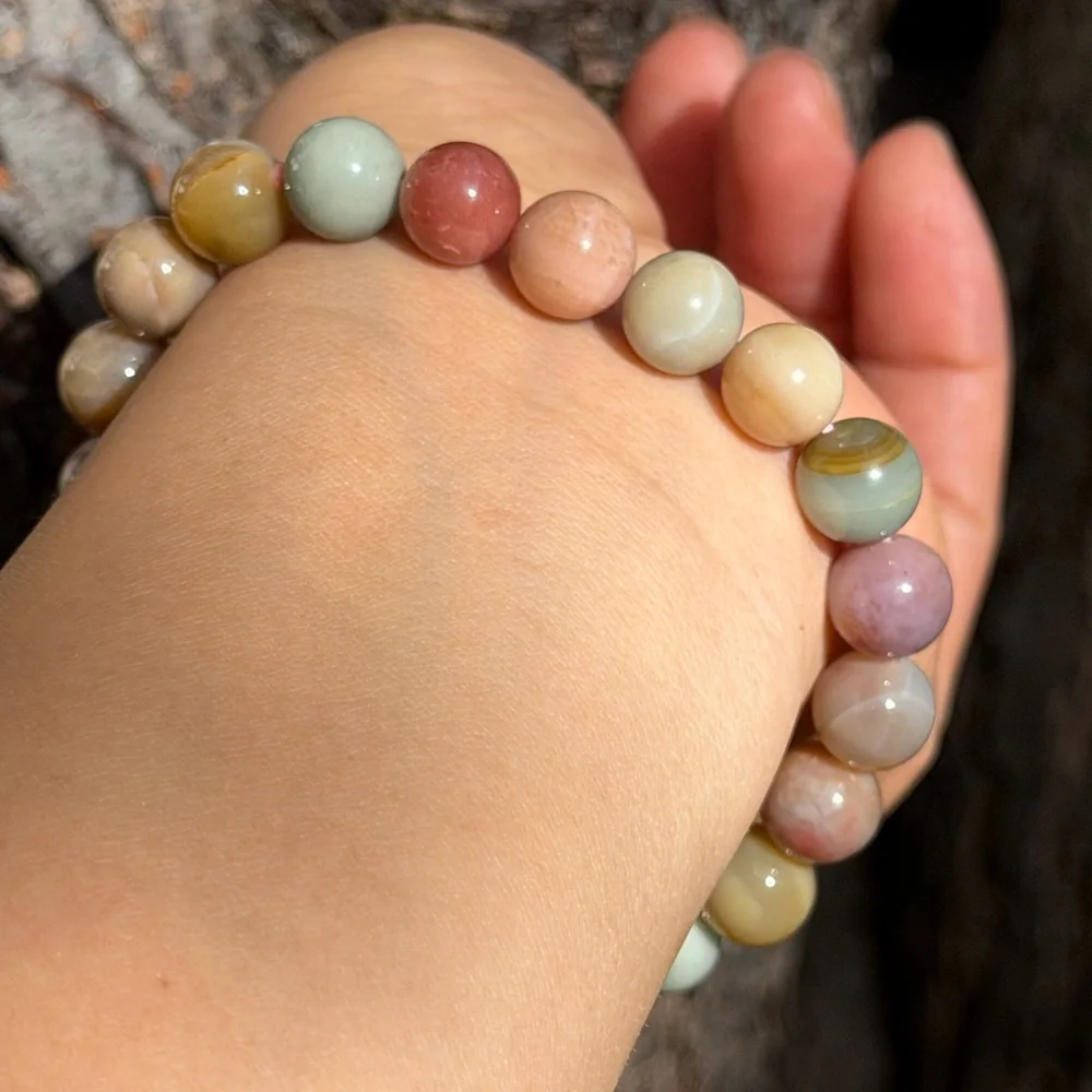 9mm stretchable multicolor dainty‎ Alashan bracelet 0451